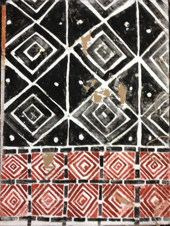 geometric block print